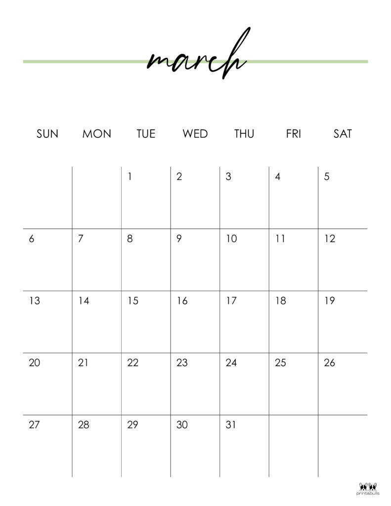 march 2022 calendars 15 free printables printabulls