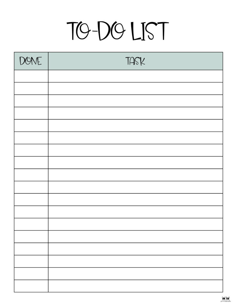 To Do Lists 31 FREE Printables PrintaBulk