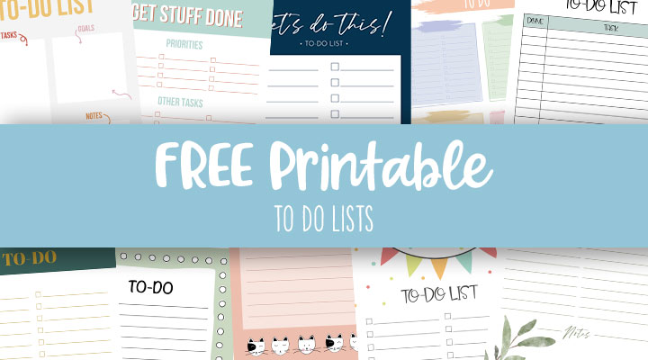 To Do Lists - 31 FREE Printables