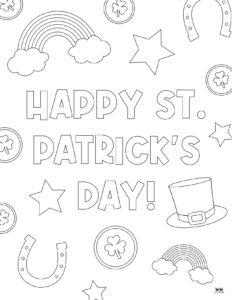 St. Patrick's Day Coloring Pages - 35 FREE Coloring Pages | Printabulls