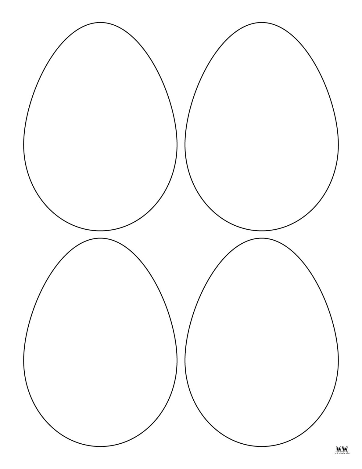 Easter Egg Templates & Coloring Pages - 129 FREE Pages | Printabulls