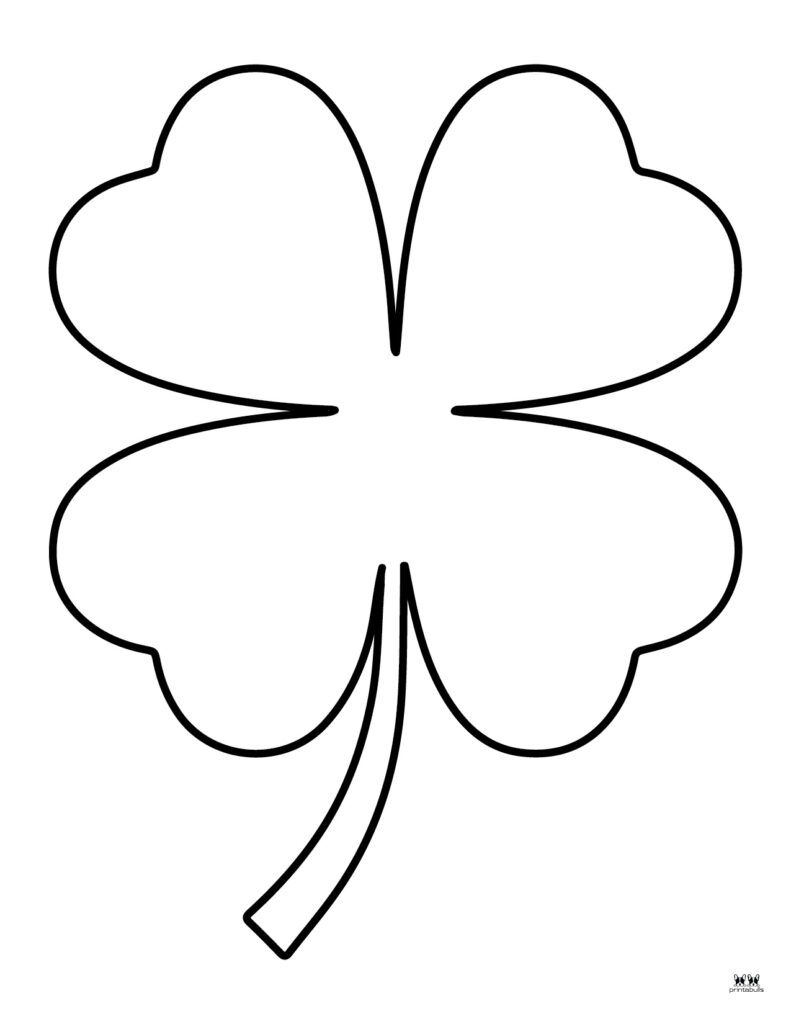 Shamrock Templates Coloring Pages 30 FREE Printables Sadaalomma