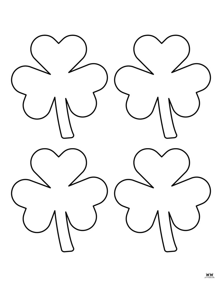 Shamrock Templates & Coloring Pages - 30 FREE Printables | Printabulls