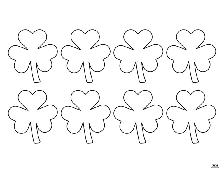 Shamrock Templates & Coloring Pages - 30 FREE Printables | Printabulls