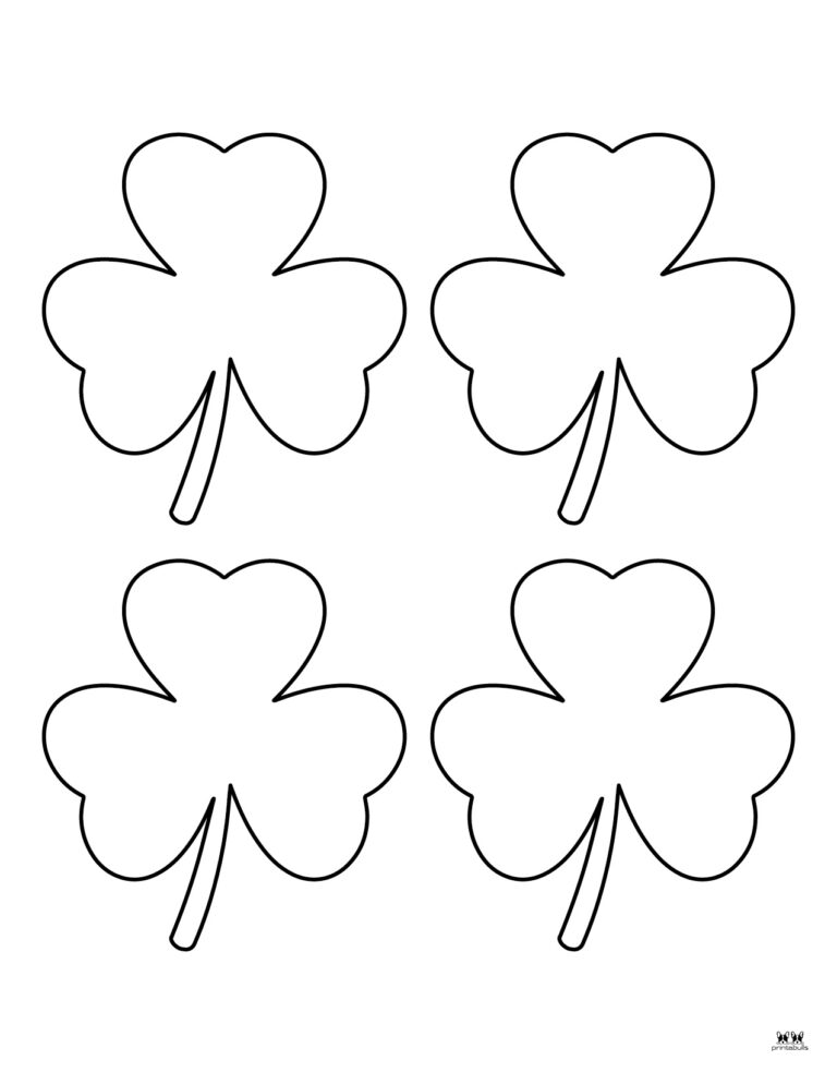 Shamrock Templates & Coloring Pages - 30 FREE Printables | Printabulls