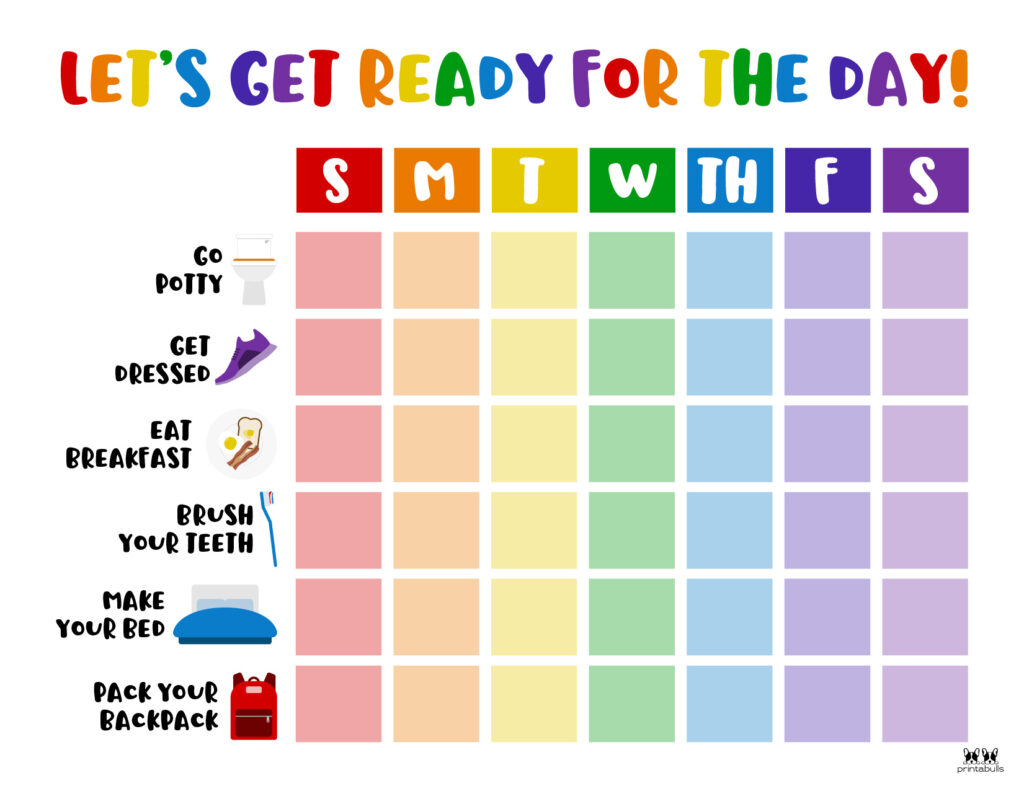 Daily Routine Chart For 10 Year Old Printable Aapoon