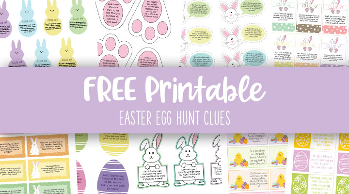 free easter egg hunt clues