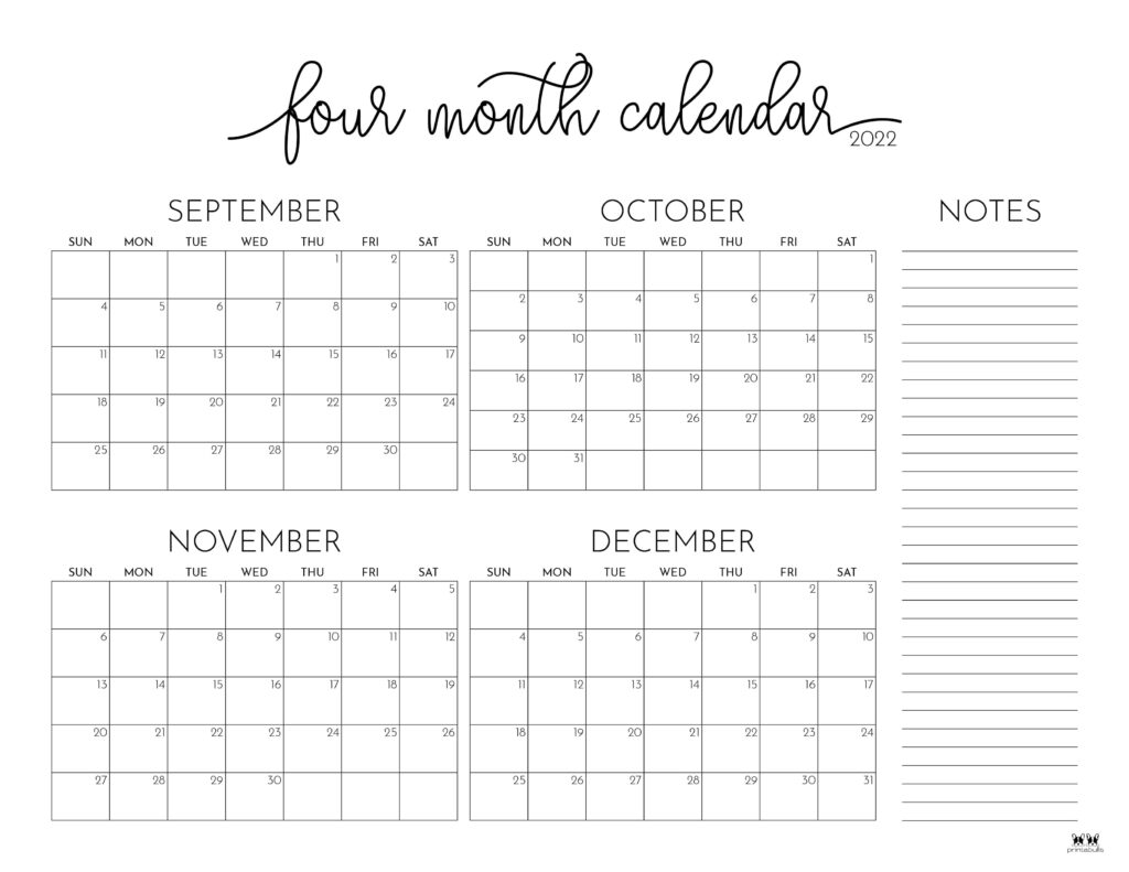 Four Month Calendar-6