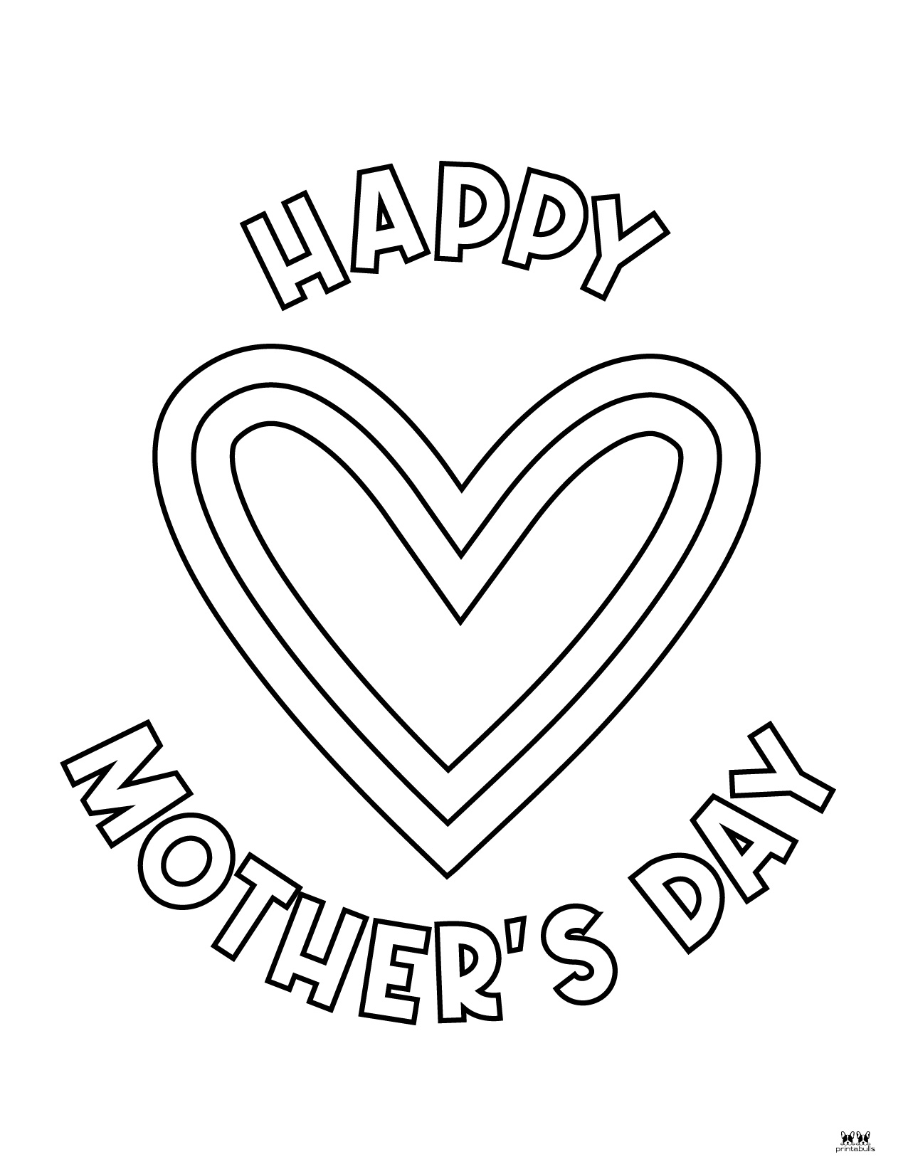 Mother's Day Coloring Pages - 50 FREE Printables | Printabulls