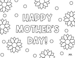 Mother's Day Coloring Pages - 50 FREE Printables | Printabulls