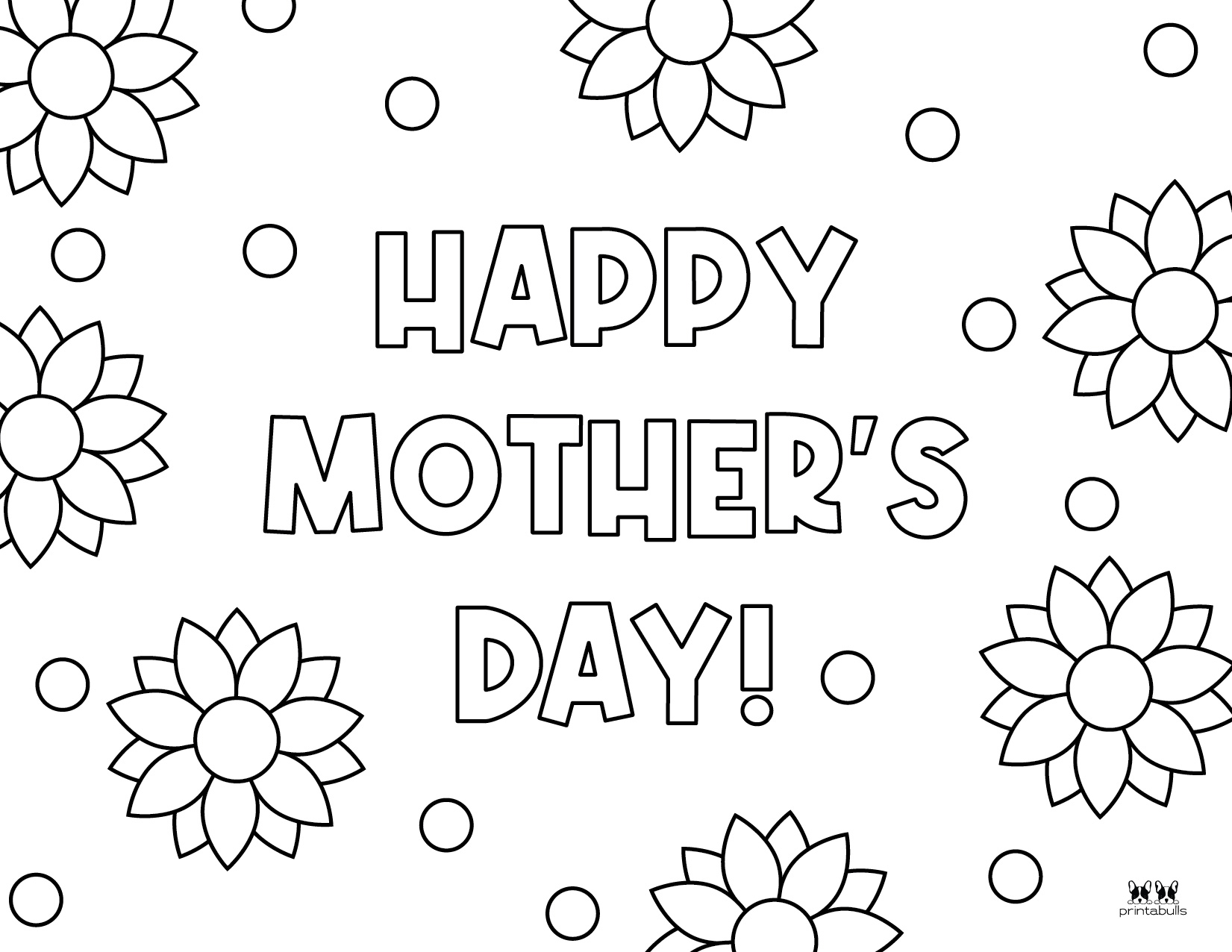 Mother's Day Coloring Pages - 50 FREE Printables | Printabulls