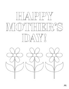 Mother's Day Coloring Pages - 50 FREE Printables | Printabulls