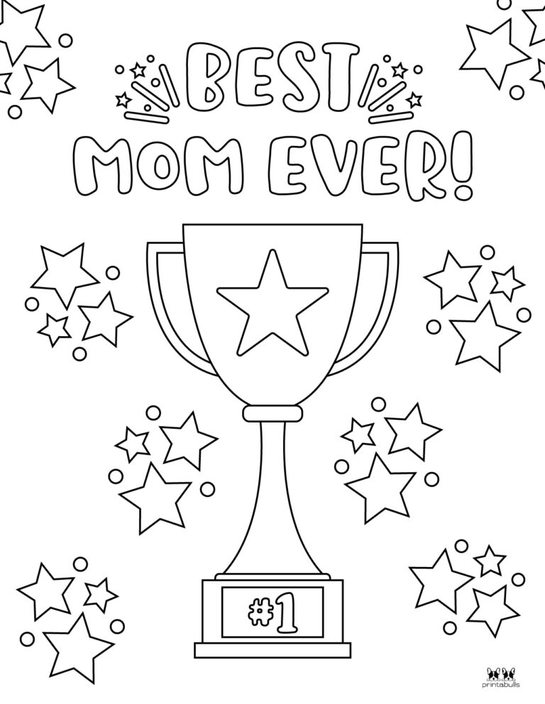 Mother's Day Coloring Pages - 50 FREE Printables | Printabulls