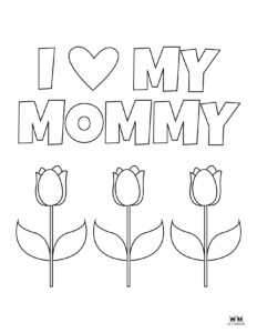 Mother's Day Coloring Pages - 50 FREE Printables | Printabulls