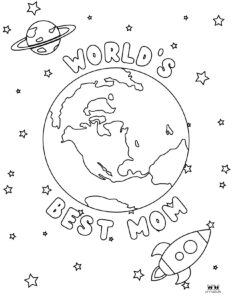 Mother's Day Coloring Pages - 50 FREE Printables | Printabulls