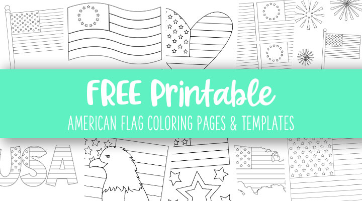 american flag craft template
