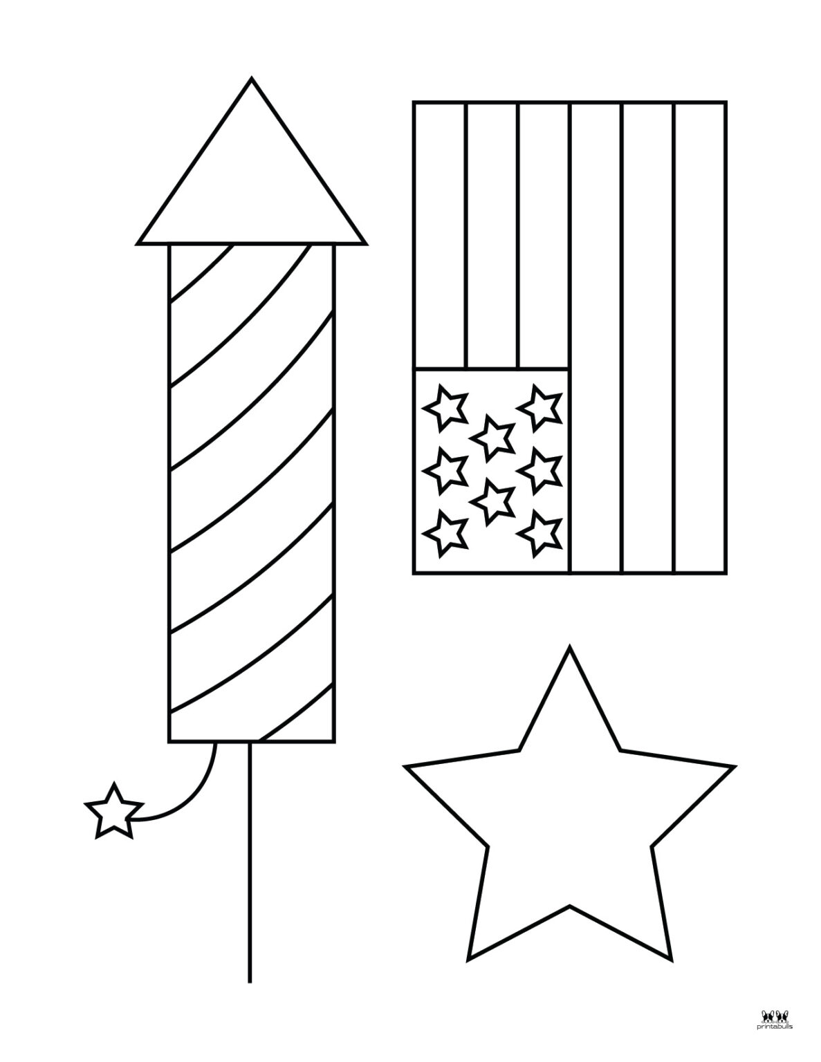 Firework Coloring Pages - 30 FREE Printables | Printabulls