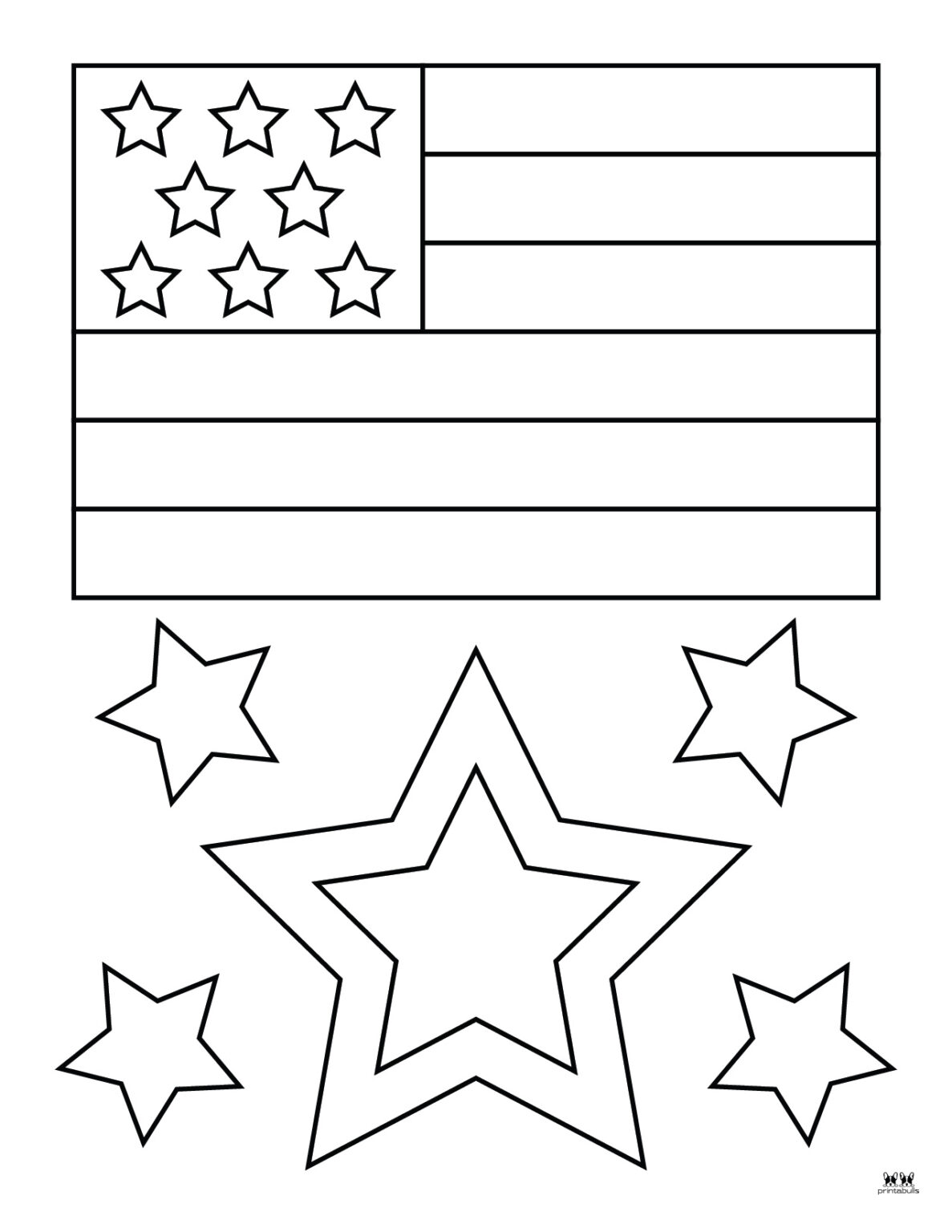 American Flag Coloring Pages & Templates - 20 FREE Pages | Printabulls