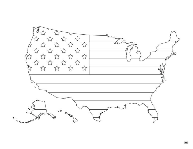 American Flag Coloring Pages & Templates - 20 FREE Pages | Printabulls