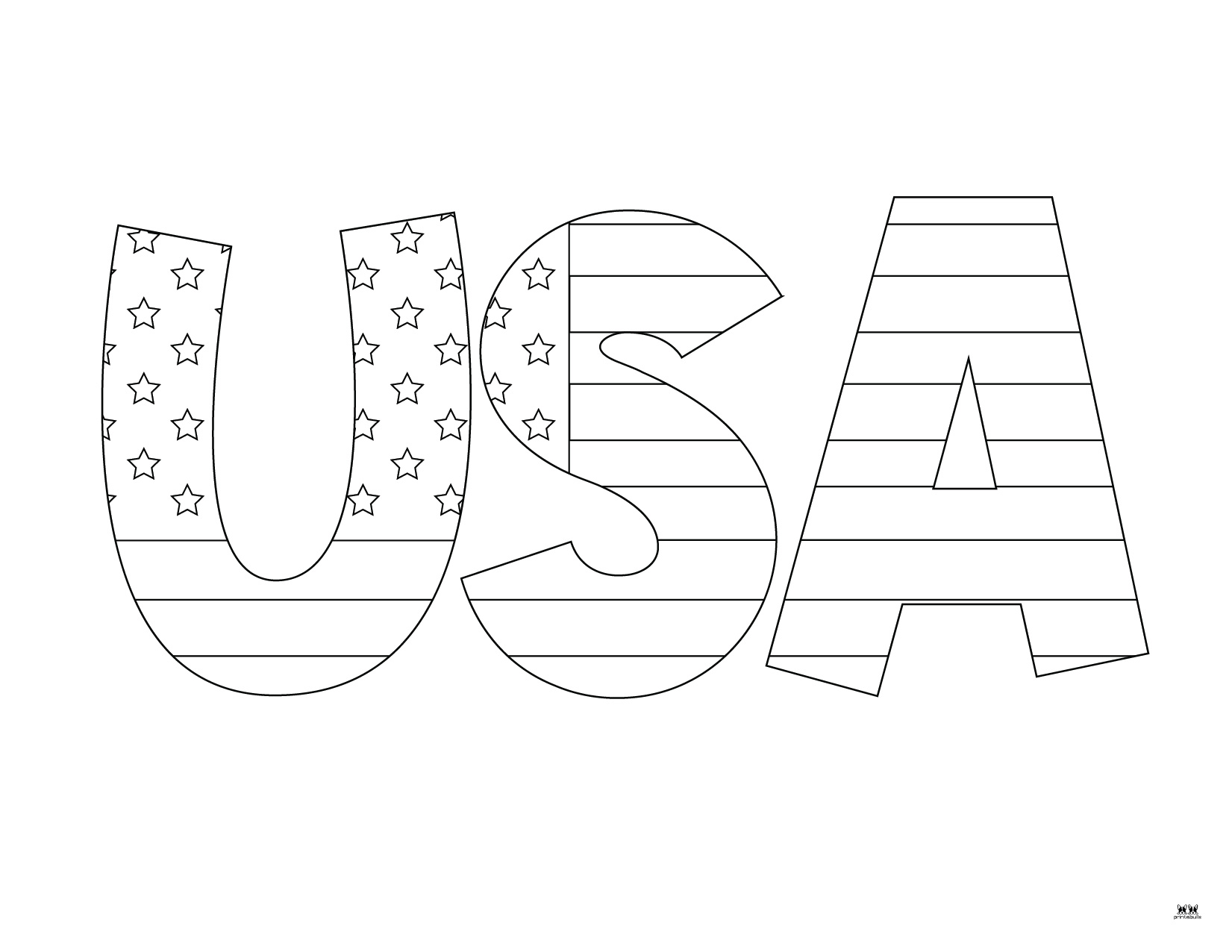 American Flag Coloring Pages & Templates - 20 FREE Pages | Printabulls