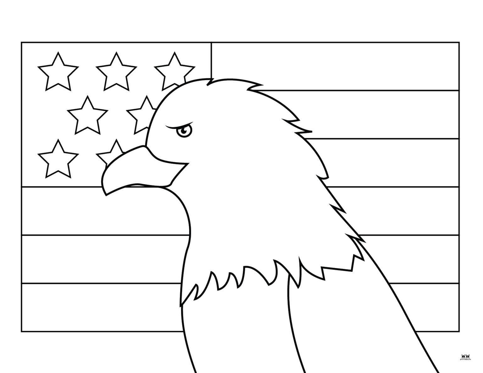 American Flag Coloring Pages & Templates - 20 FREE Pages | Printabulls