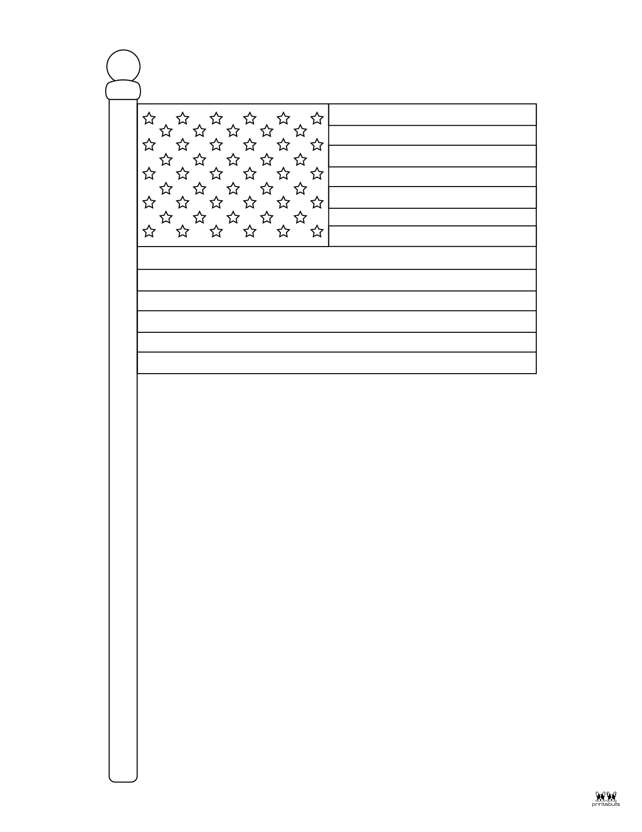 American Flag Coloring Pages & Templates - 20 FREE Pages | Printabulls