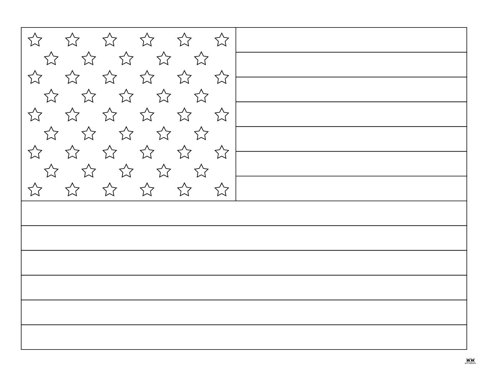 American Flag Coloring Pages & Templates - 20 FREE Pages | Printabulls