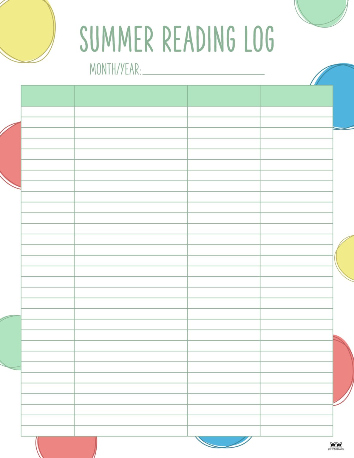 Reading Logs 21 FREE Printables Printabulls