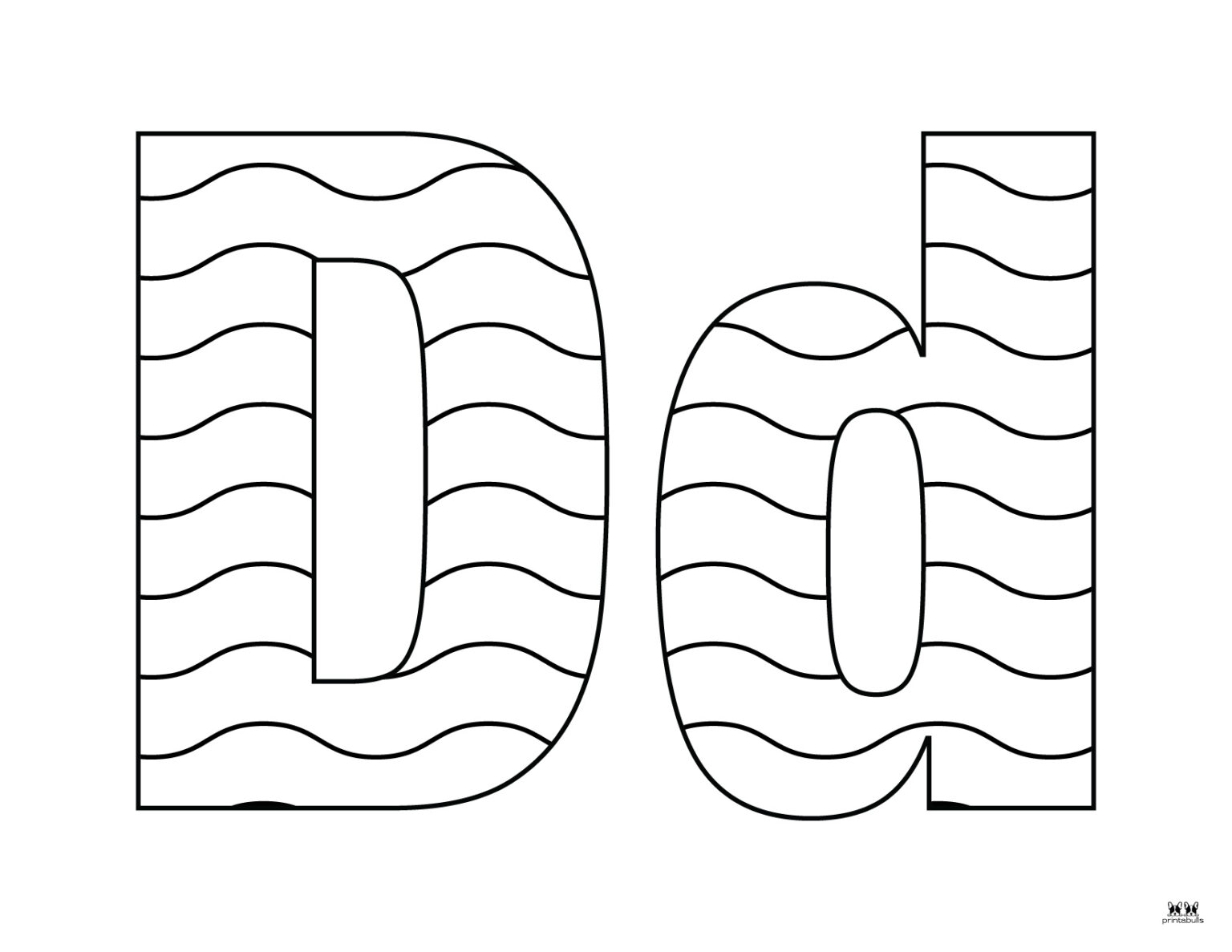 Letter D Coloring Pages 15 FREE Pages Printabulls