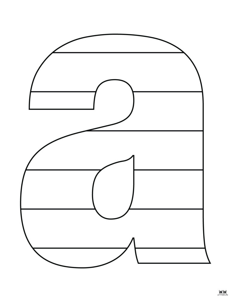 Lower Case Letter a Coloring Pages - Get Coloring Pages