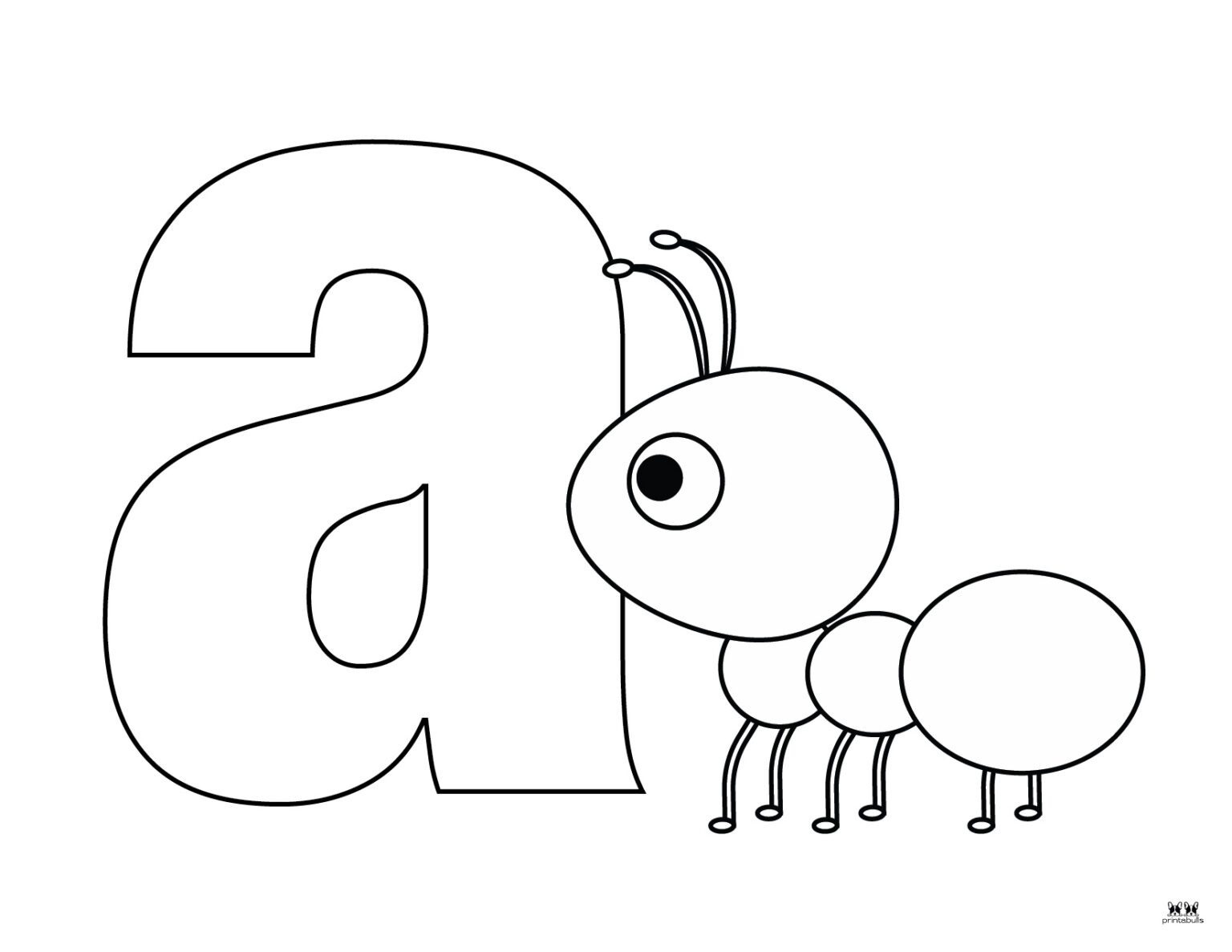 Letter A Coloring Pages - 15 FREE Pages | Printabulls