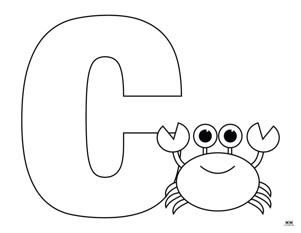 Letter C Coloring Sheet Free Infoupdate