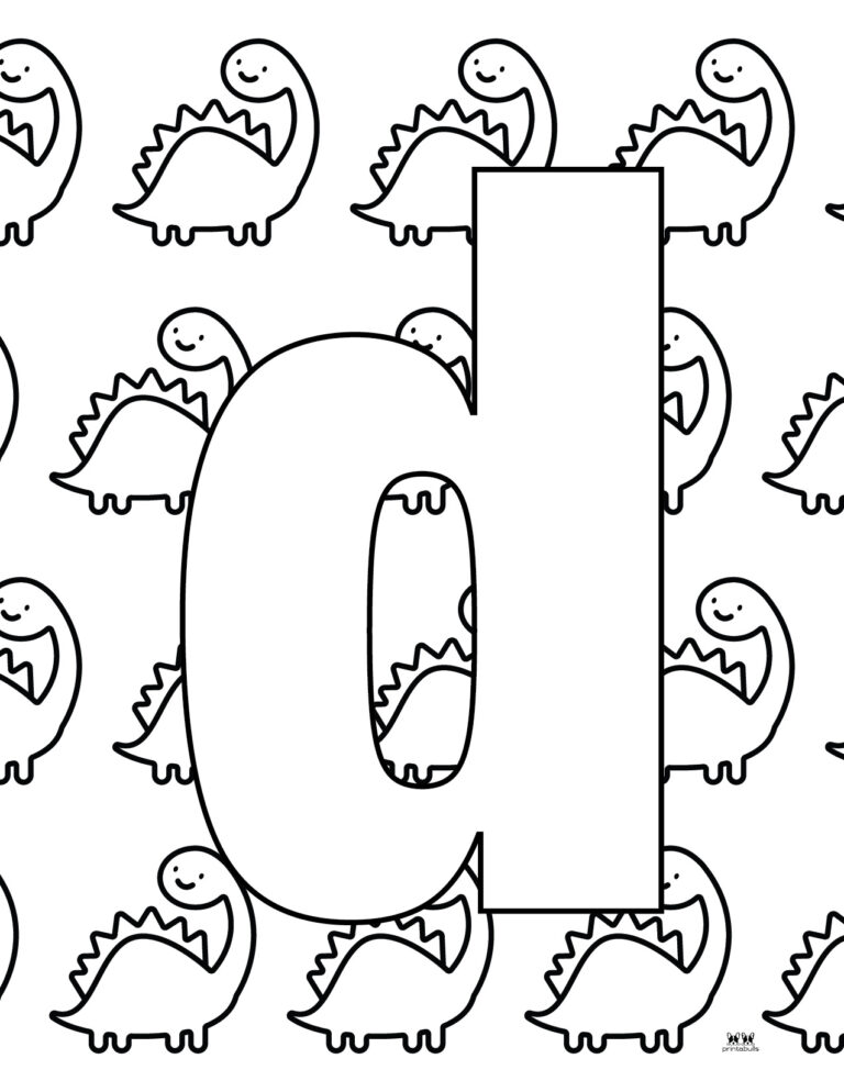 Letter D Coloring Pages 15 FREE Pages Printabulls