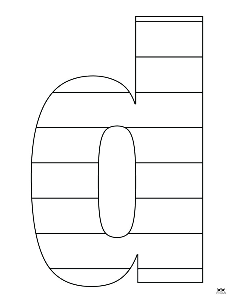 Letter D Coloring Pages - 15 FREE Pages - PrintaBulk