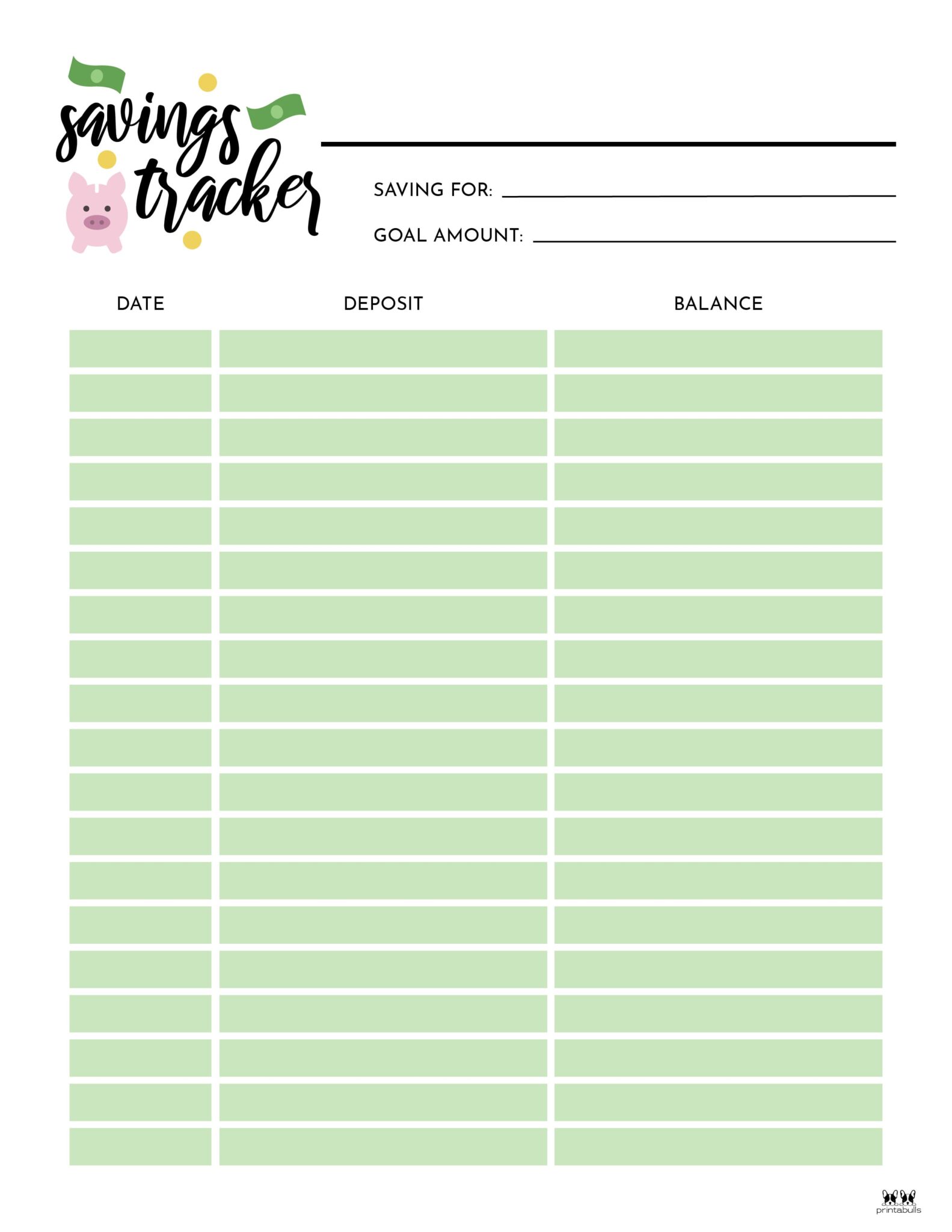 Savings Trackers 27 FREE Printables PrintaBulk