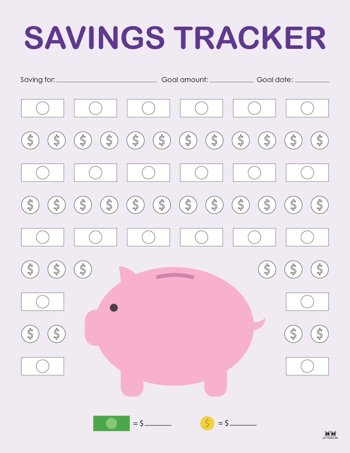 Savings Trackers 27 FREE Printables PrintaBulk