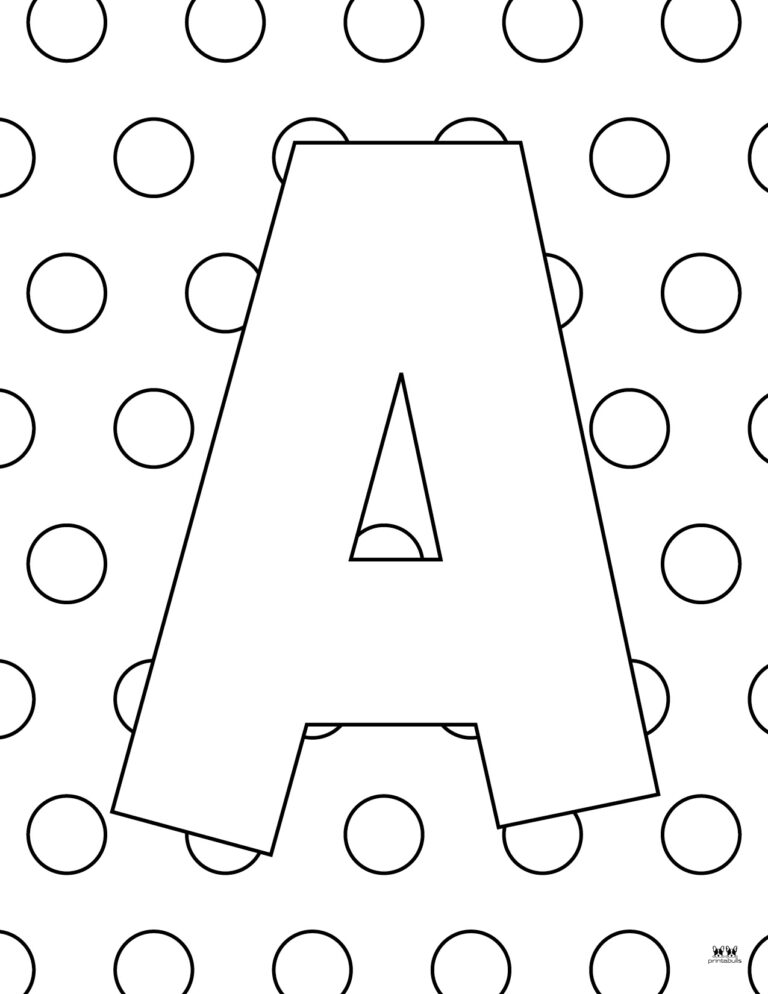 Letter A Coloring Pages 15 FREE Pages Printabulls