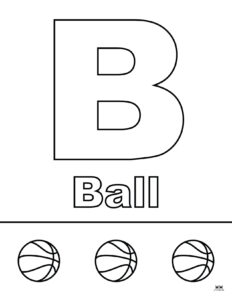 Letter B Coloring Pages - 15 FREE Pages | Printabulls