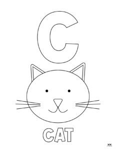 Letter C Coloring Pages - 15 FREE Pages | Printabulls