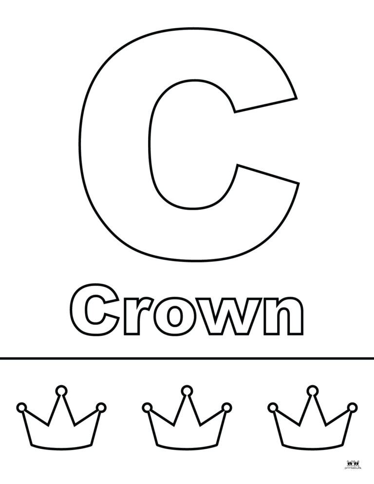 Letter C Coloring Pages - 15 FREE Pages | Printabulls