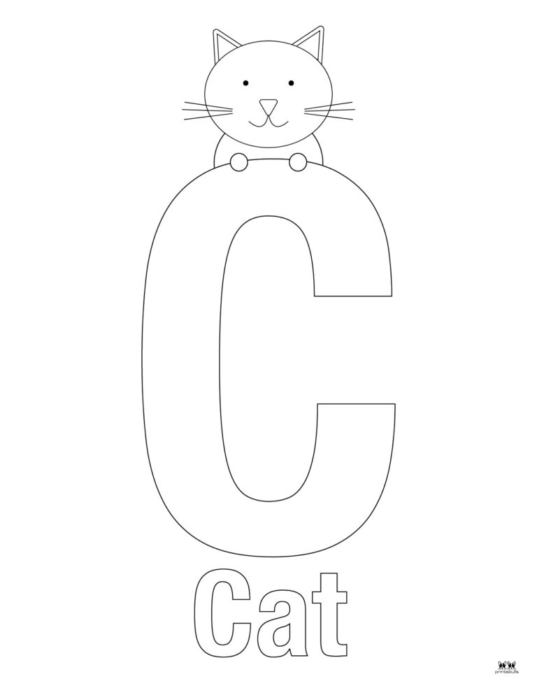 Letter C Coloring Pages - 15 FREE Pages | Printabulls