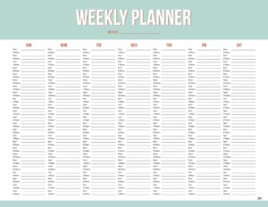 Weekly Planners - 25 FREE Printables | Printabulls