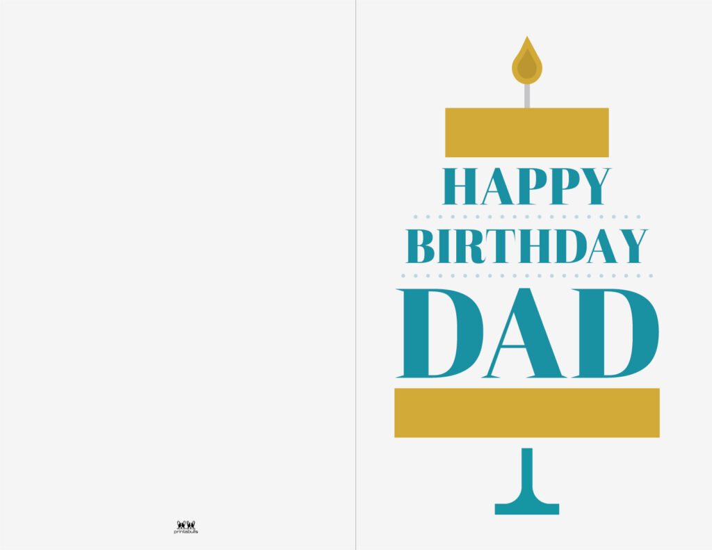 Happy Birthday Cards To Print For Dad