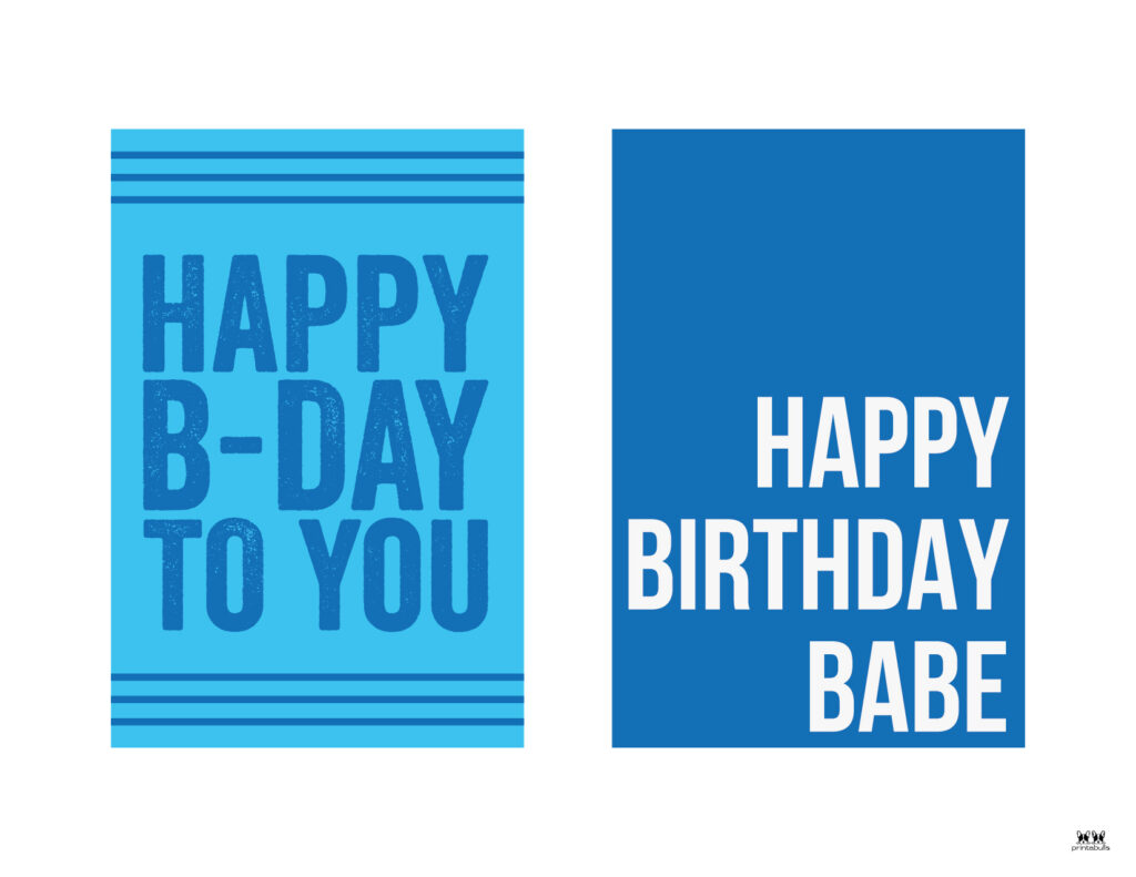 Happy Birthday Card / Male Birthday Card / Teenage Boy Birthday Card /  Birthday Card For Him / Blue Birthday Card / Birthday Card For Men