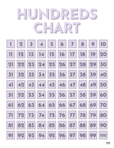 Hundreds Charts - 25 FREE Printables | Printabulls