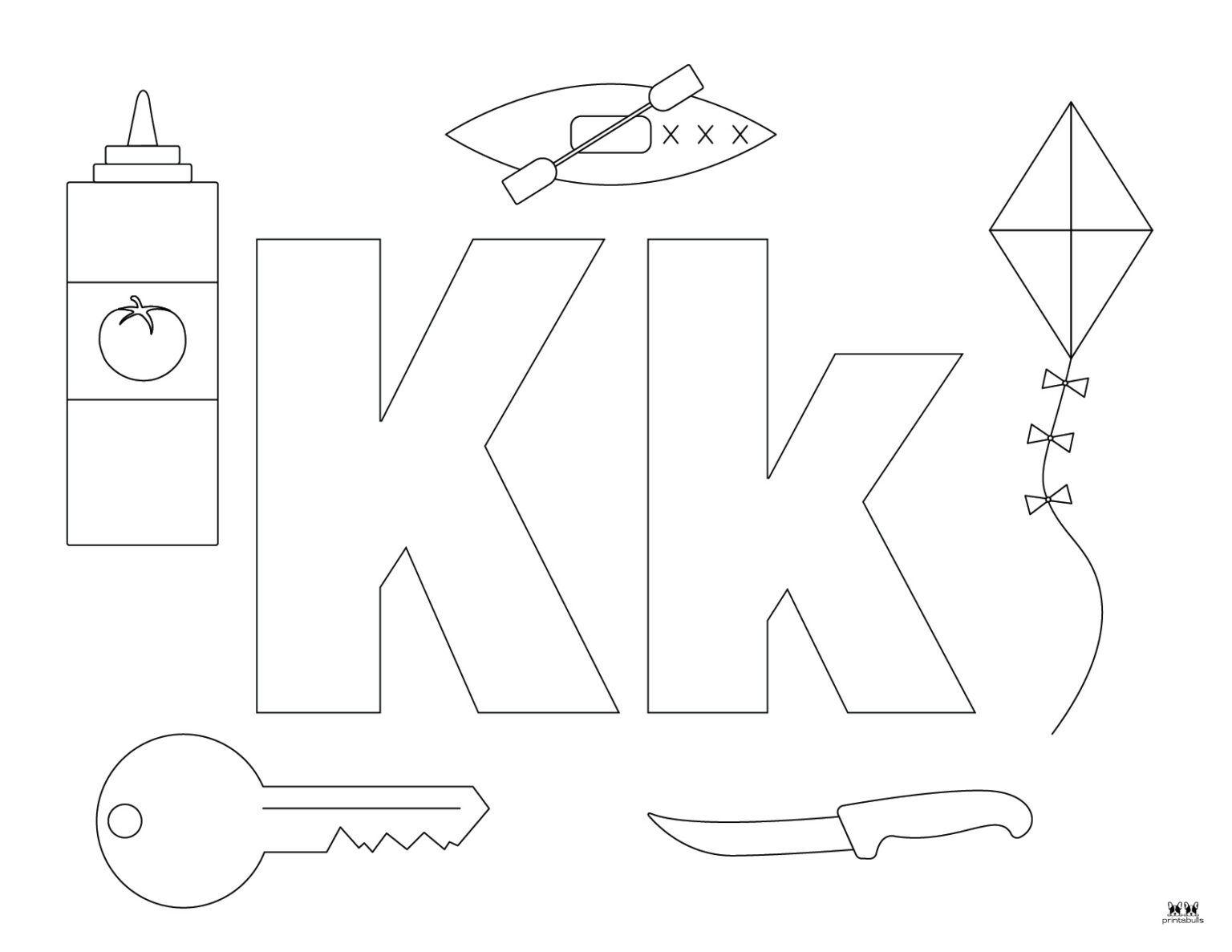 Letter K Coloring Pages 15 FREE Pages Printabulls