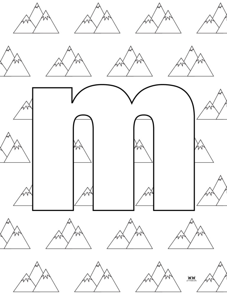 Letter M Coloring Pages - 15 FREE Pages | Printabulls