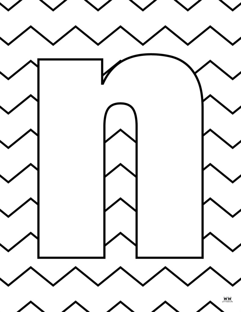 Letter N Coloring Pages - 15 FREE Pages - PrintaBulk