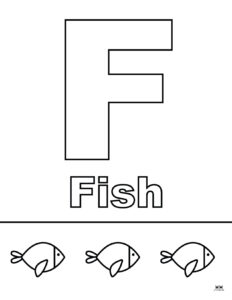 Letter F Coloring Pages - 15 FREE Pages | Printabulls