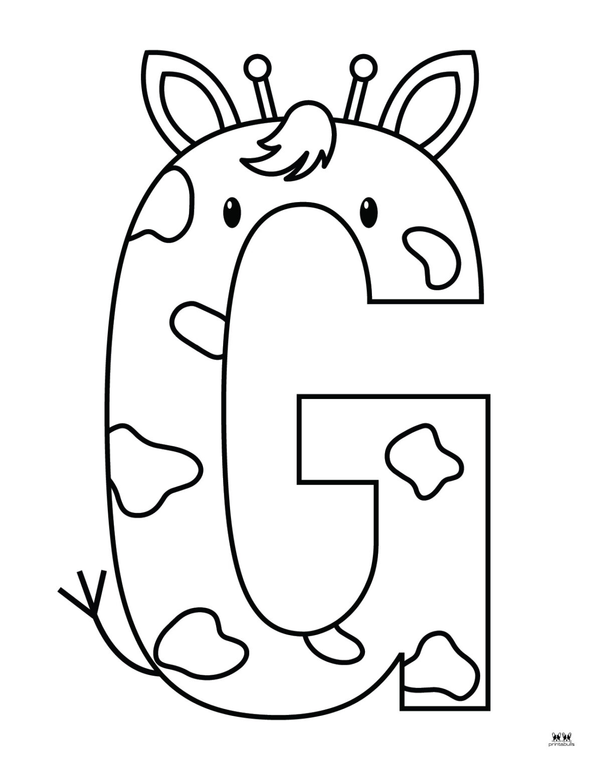 Letter G Coloring Pages - 15 FREE Pages | Printabulls